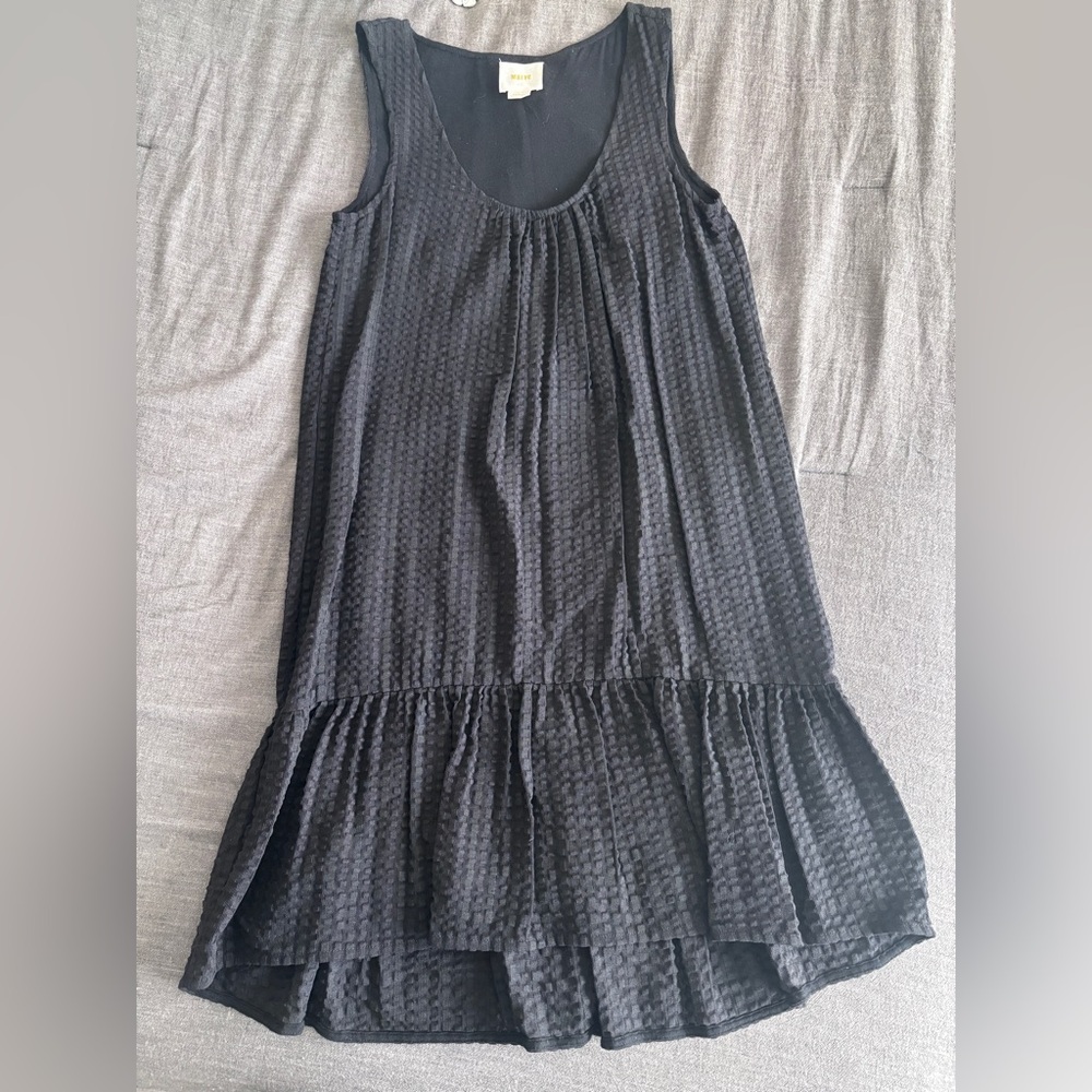 Maeve black Sleeveless Scoop Neck Sundress
